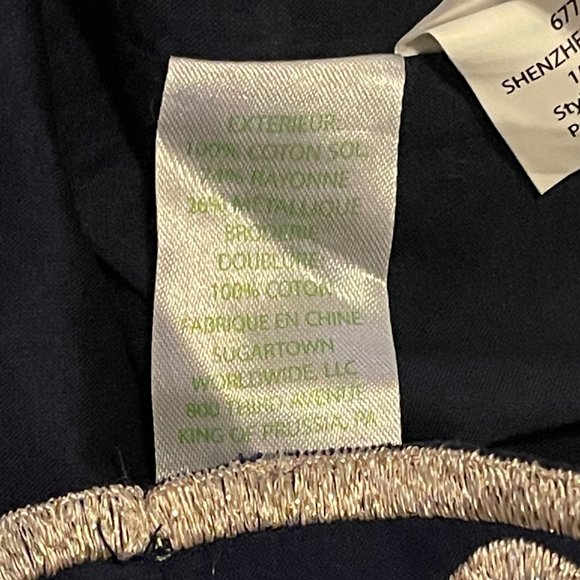 Lilly Pulitzer Augusta Shift Dress Navy Metallic NWT Size 6 - Picture 9 of 9